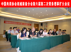 中国肉类协会机械装备分会第六届第二次常务理事扩大会议简报